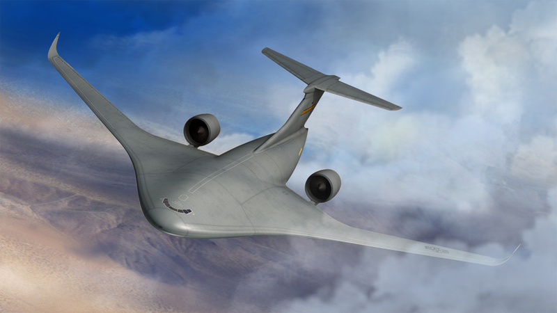 Illustration for article titled Lockheed Moves Foward With Big Blended Wing Hybrid Transport Jet Design